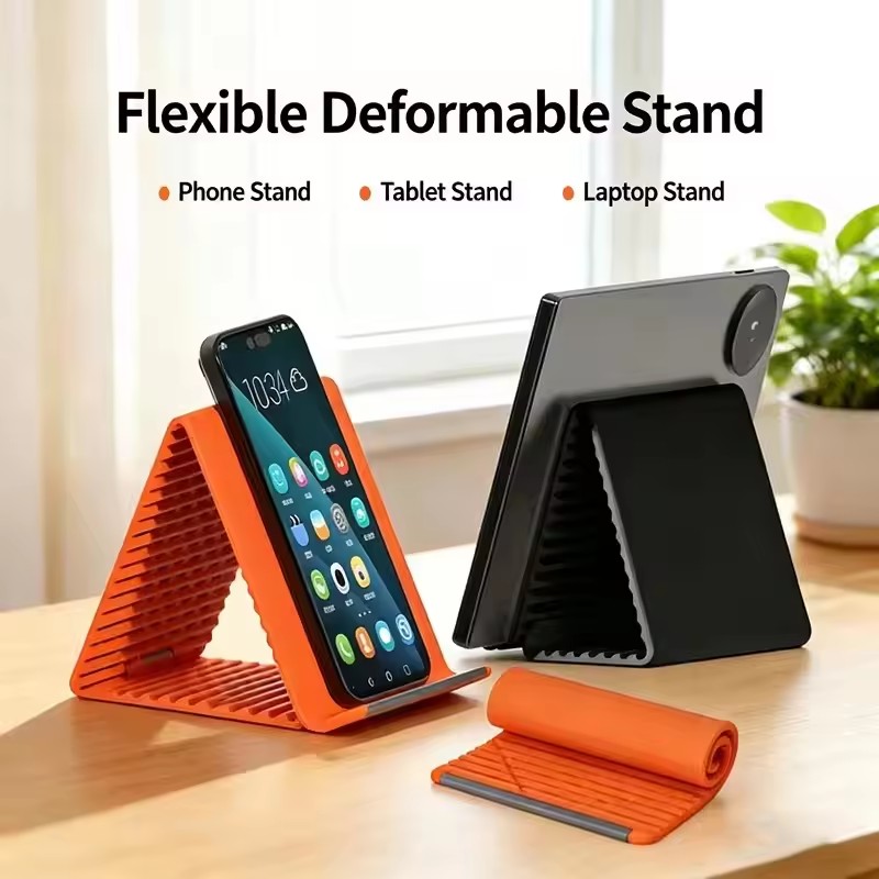 Desk Phone Stand - Lazy Portable Phone Stand Silicone Desktop