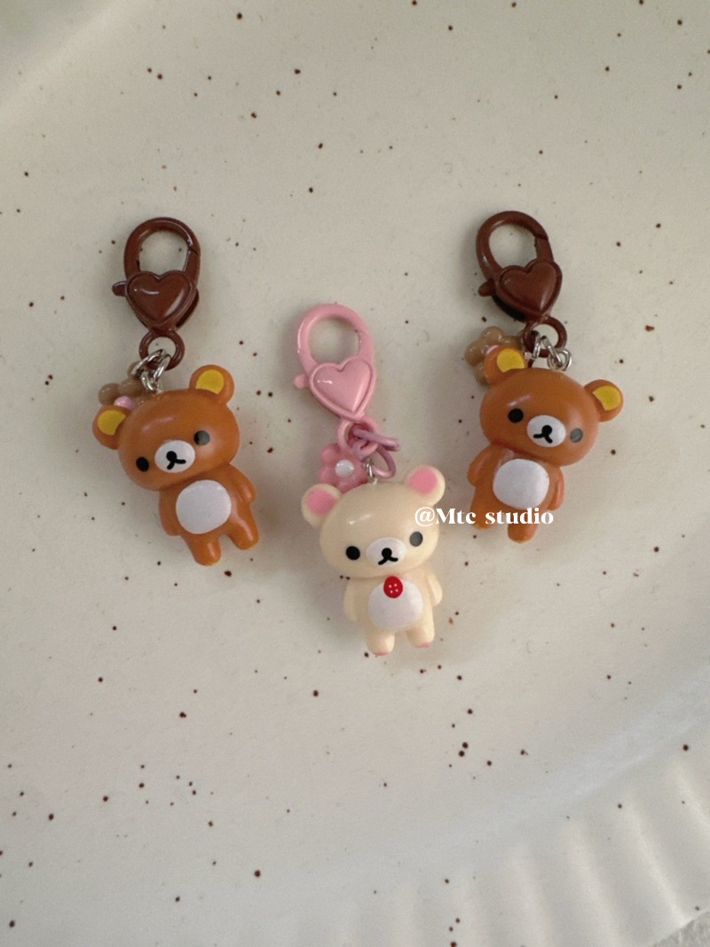 Phone Accessories Doll - Kawaii Rilakkuma Lazy Bear Keychain Cartoon