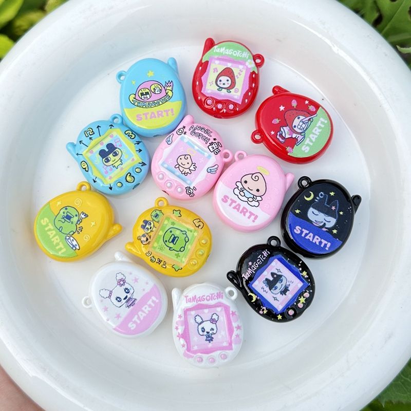 Phone Accessories Doll - 1/3/6pcs Tamagotchi Bead Accessories Acrylic Cartoon
