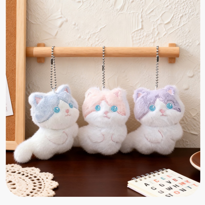 Phone Accessories China - Cute Calico Cat Plush Keychain, Bag