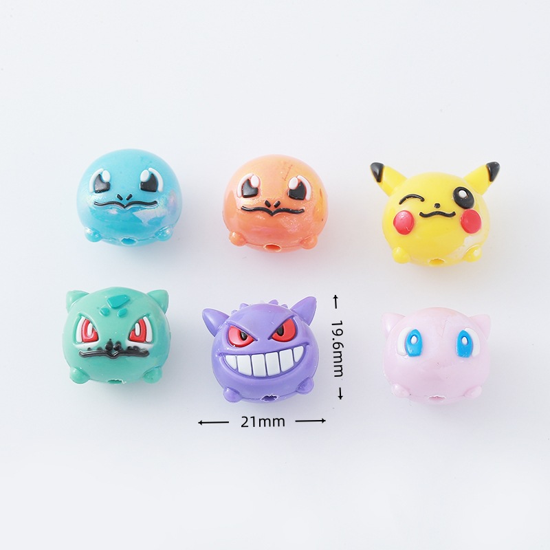 12pcs Pokémon Bead DIY Mobile  - Phone Accessories Doll ulasan dan harga