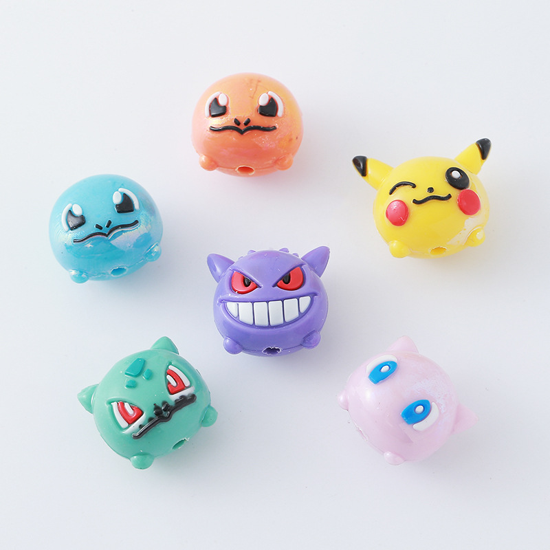 12pcs Pokémon Bead DIY Mobile  - Phone Accessories Doll ulasan dan harga