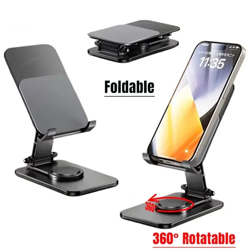 Universal Metal 360° Rotatable - Desk Phone Stand ulasan dan harga
