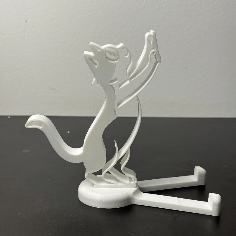 Abstract Hollow Line Cat Phone - Desk Phone Stand ulasan dan harga