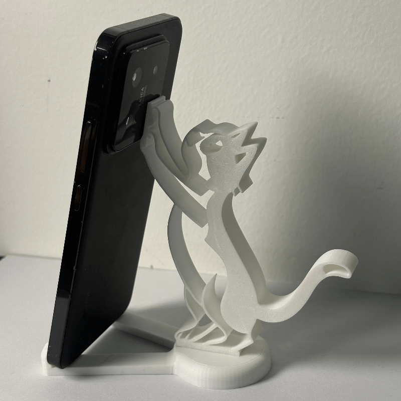 Abstract Hollow Line Cat Phone - Desk Phone Stand ulasan dan harga