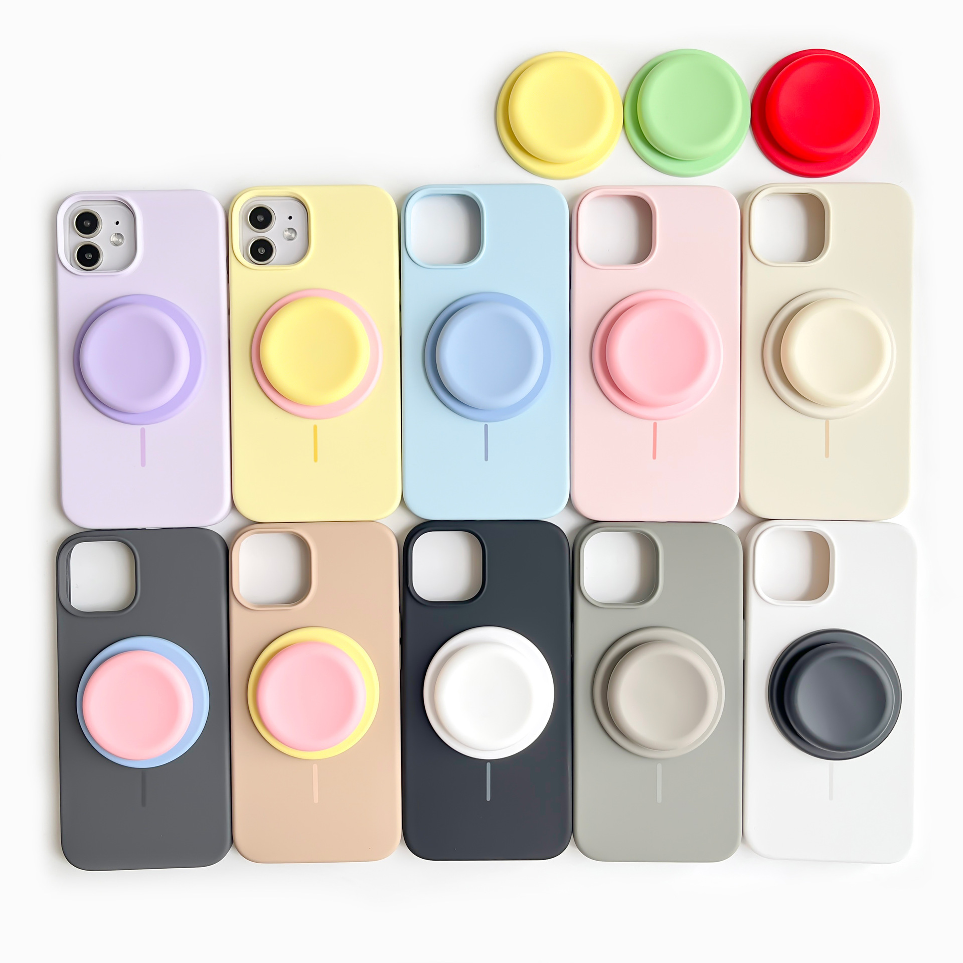 Soft Touch Silicone Magnetic P - Desk Phone Stand ulasan dan harga