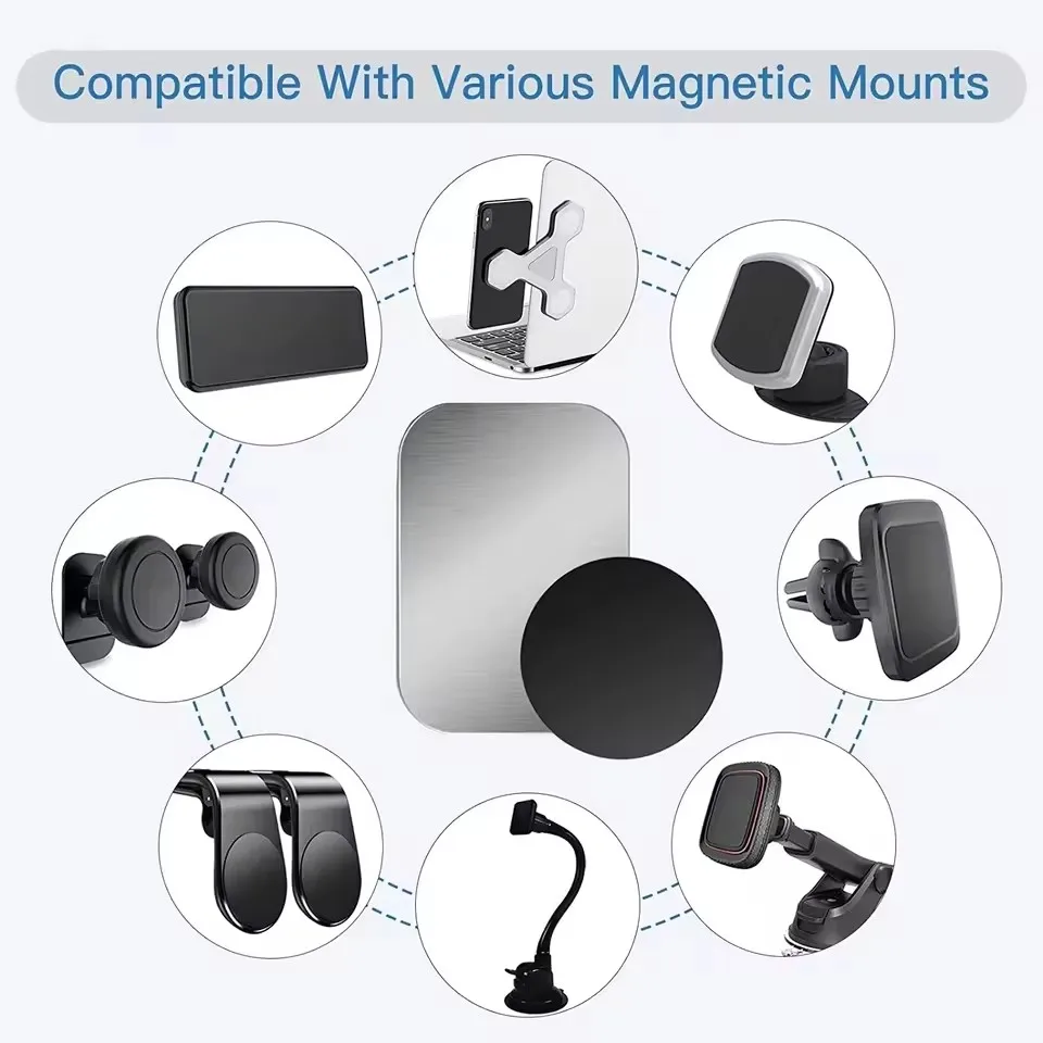 Metal Plate Disk For Magnetic  - Desk Phone Stand ulasan dan harga
