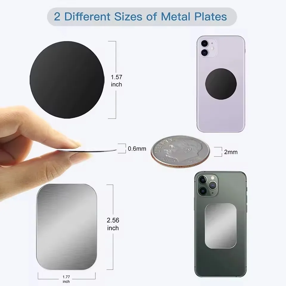 Metal Plate Disk For Magnetic  - Desk Phone Stand ulasan dan harga