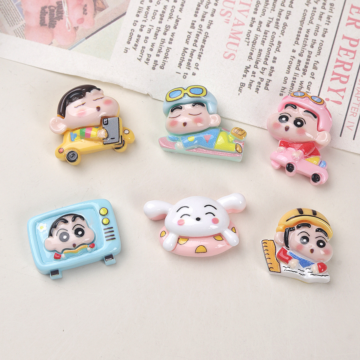 Kawaii Crayon Shin-chan Resin  - Phone Accessories Doll ulasan dan harga