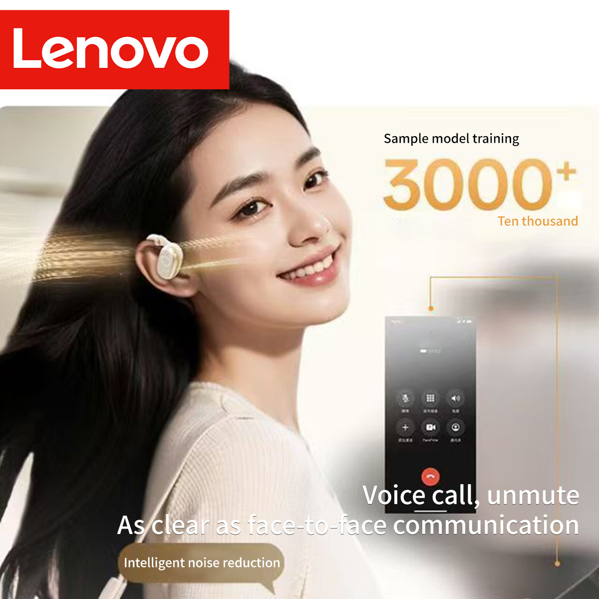 Lenovo EA366 Open-Ear Wireless - Phone Accessories Amazon ulasan dan harga