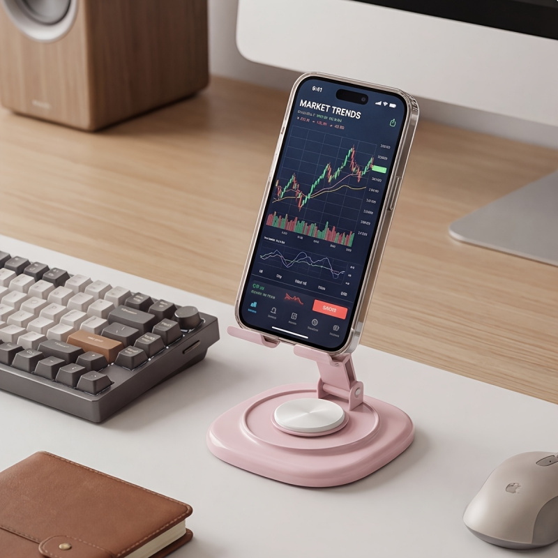 Macaron Desktop Metal Rotating - Desk Phone Stand ulasan dan harga