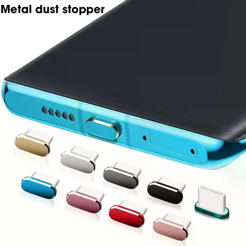 Type C Dust Plug Metal Anti Lo - Phone Accessories For 11 Year Old Girl ulasan dan harga