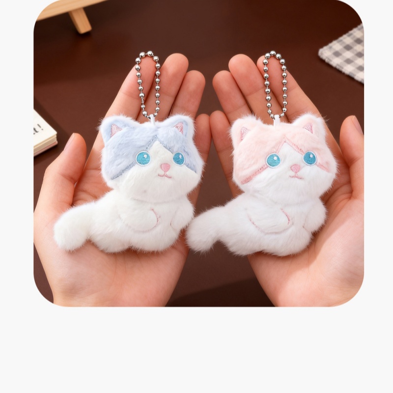  Cute Calico Cat Plush Keychai - Phone Accessories China ulasan dan harga