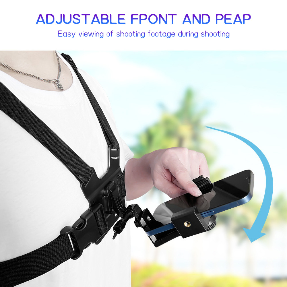 Chest Mount Phone Strap Holder - Desk Phone Stand ulasan dan harga