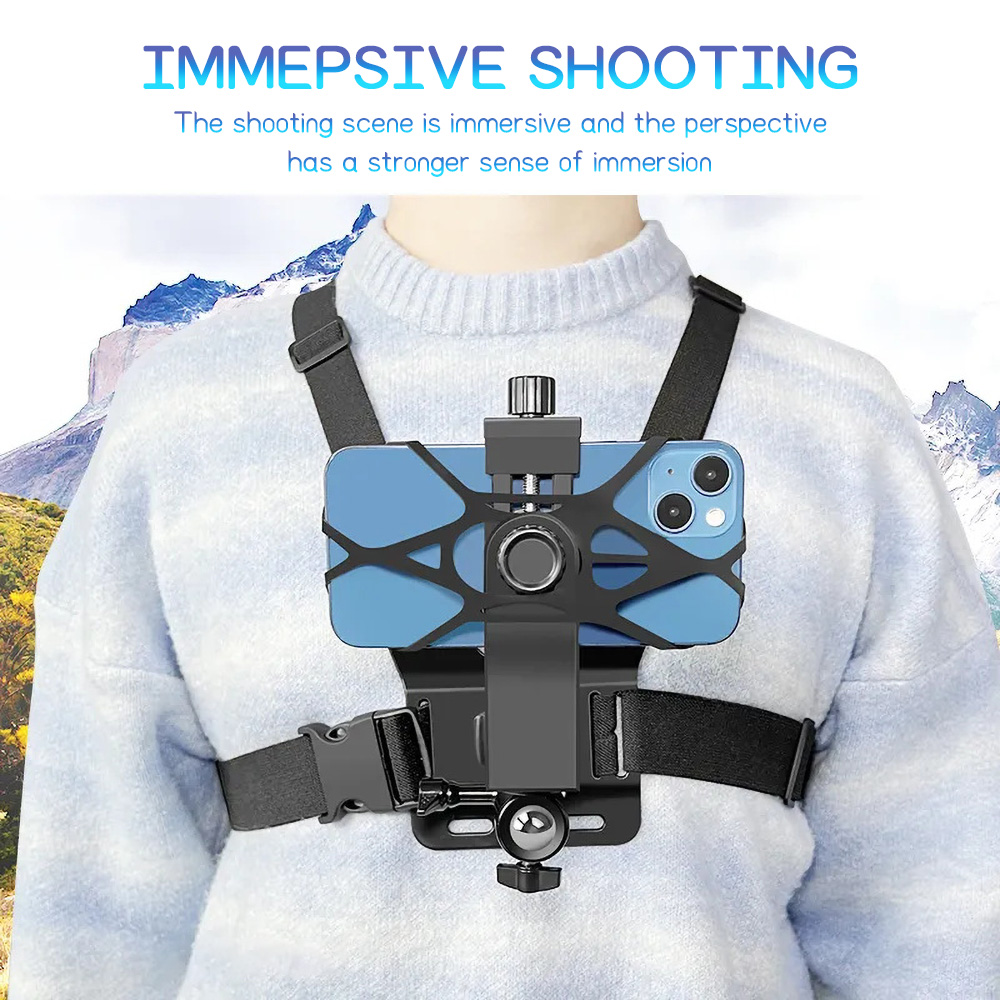 Chest Mount Phone Strap Holder - Desk Phone Stand ulasan dan harga