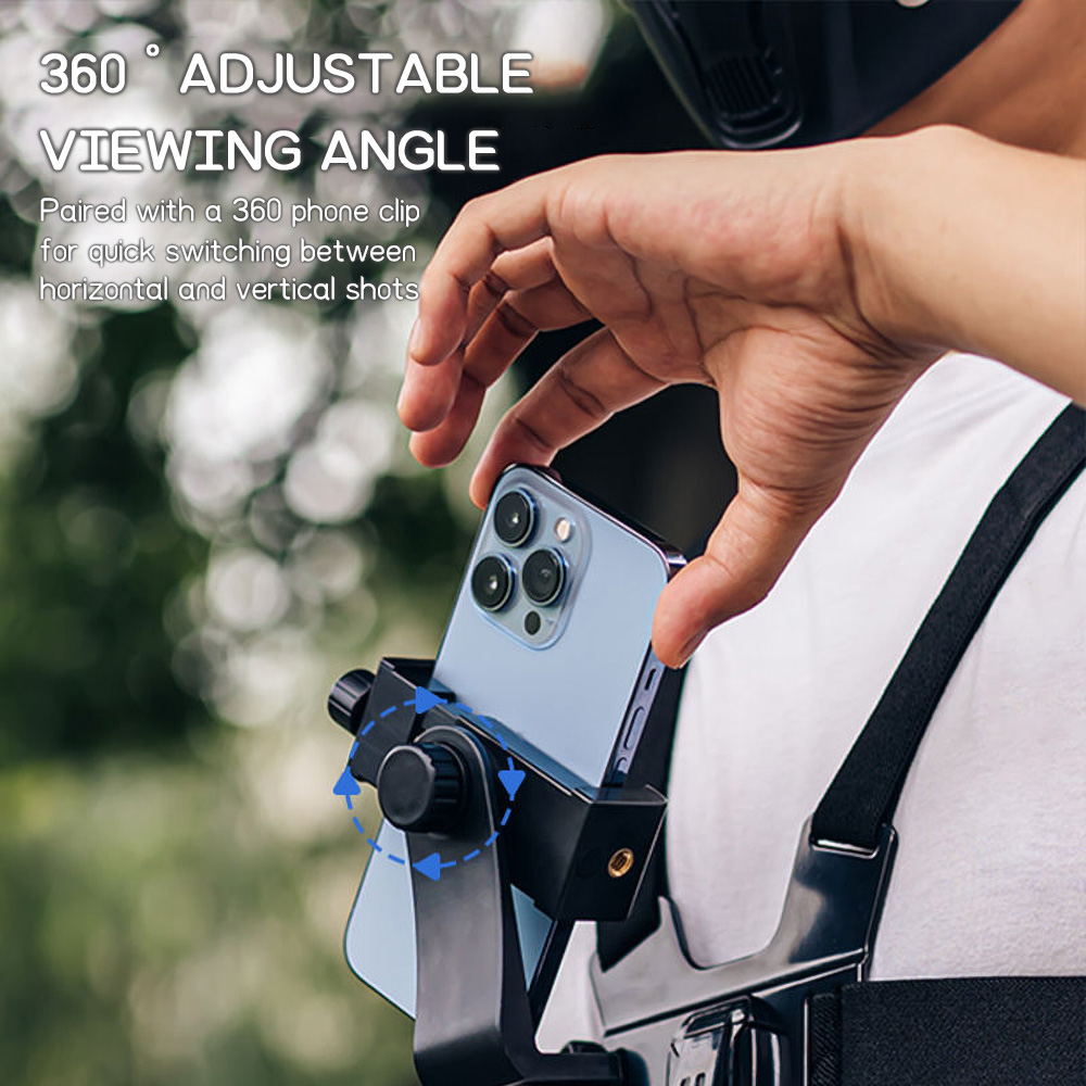 Chest Mount Phone Strap Holder - Desk Phone Stand ulasan dan harga